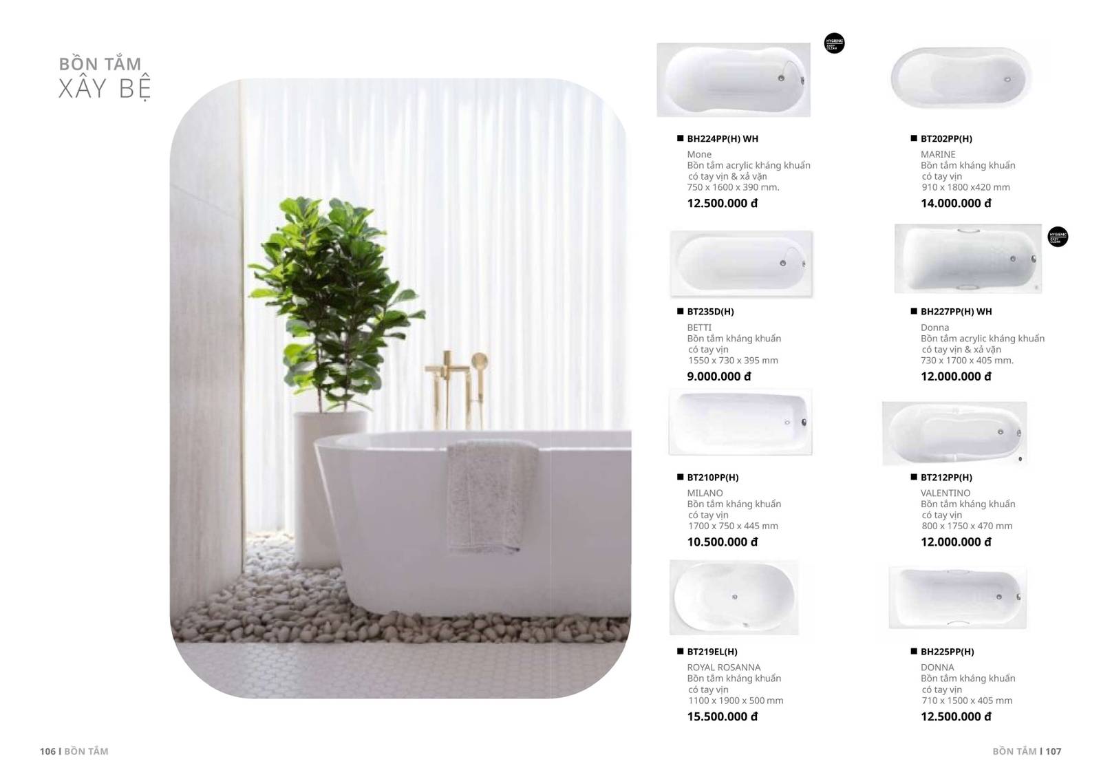 Thiết bị vệ sinh COTTO Catalogue và Bảng giá mới nhất 2025 /Page 52